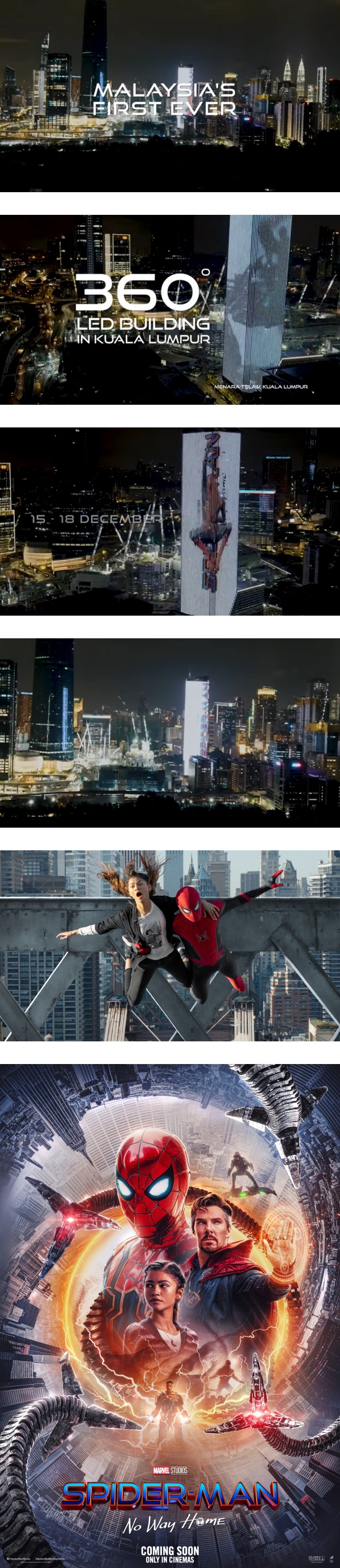 实现多元宇宙！吉隆坡出现Spiderman大楼！ 娱乐资讯 图2张