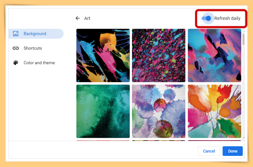 Tips I Google白色背景太单调？教你5个步骤更换背景图片 绝对眼前一亮！ 更多热点 图6张