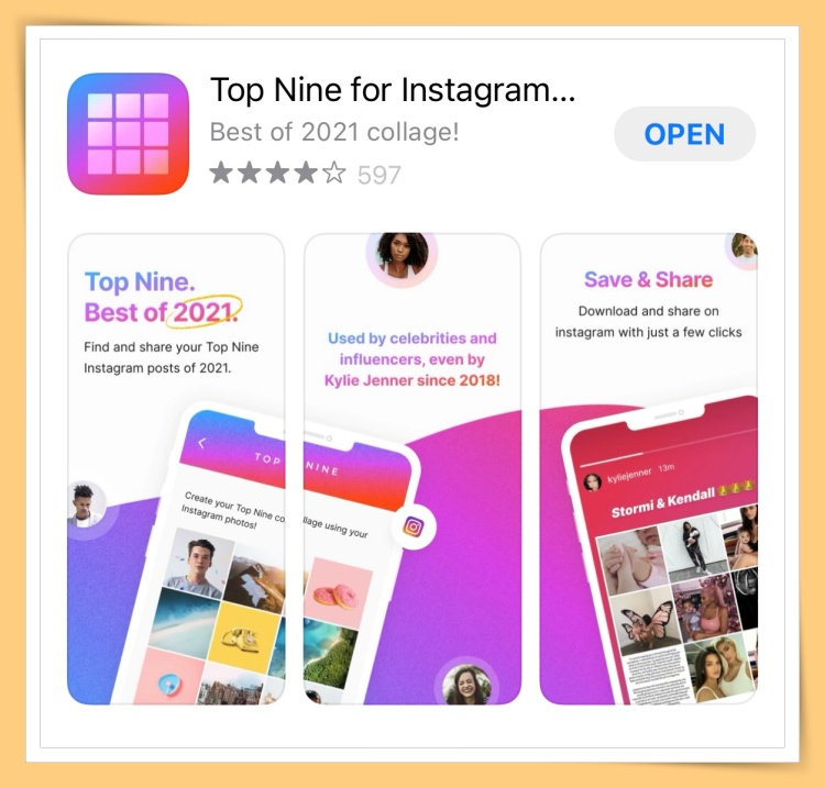 Tips I 2021年最多爱心IG贴文！3个App一键年度回顾Top 9贴文！ 更多热点 图4张