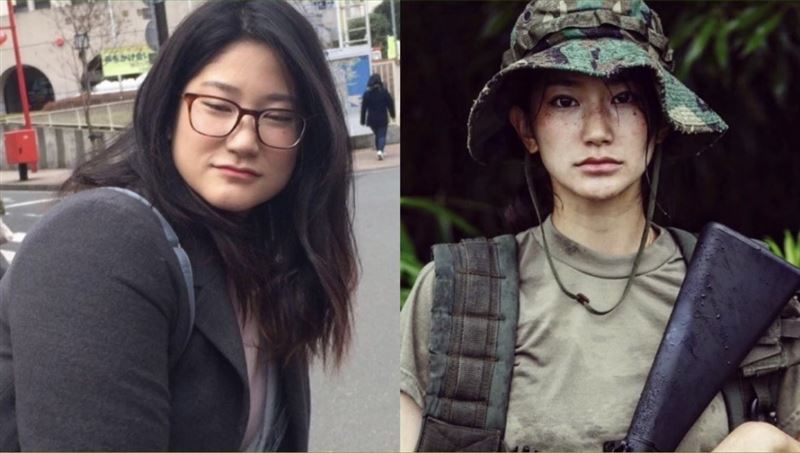 生存游戏女神美胸撑爆战斗衣　减肥前体型吓傻：判若两人！ 时尚资讯 图6张