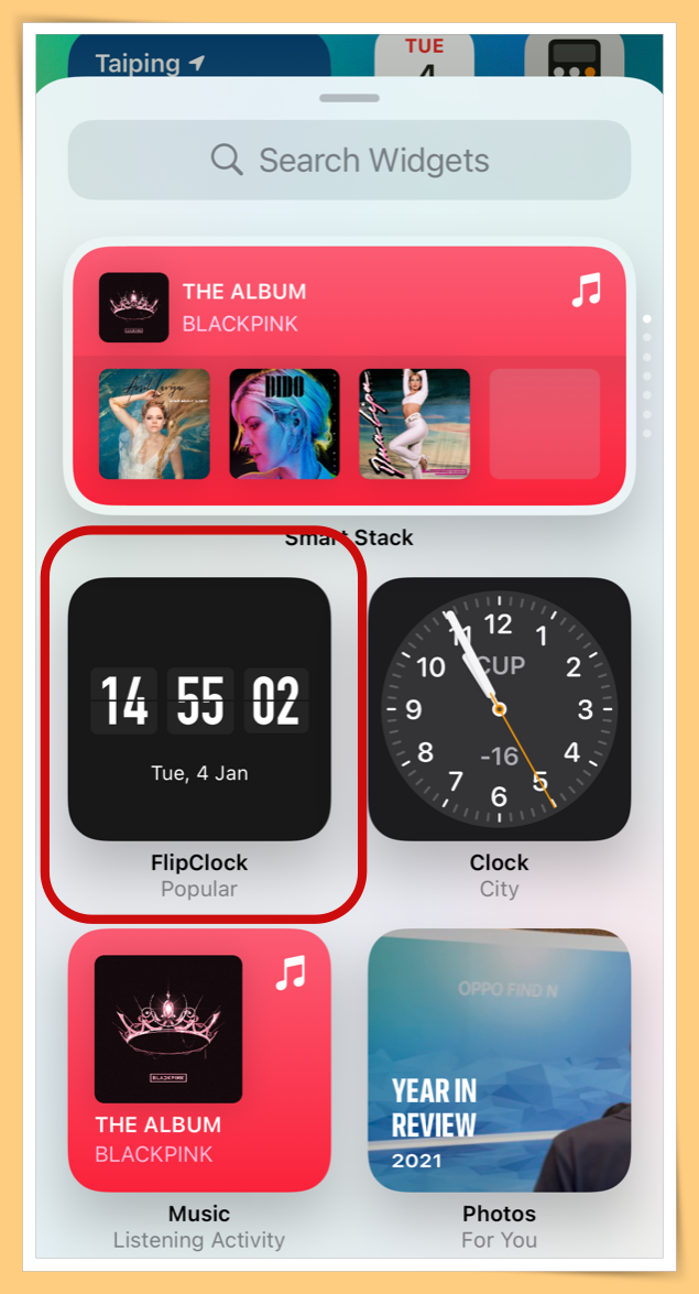 Tips I iPhone桌面时钟很特别！教你5个步骤设置翻页时钟！ 更多热点 图4张