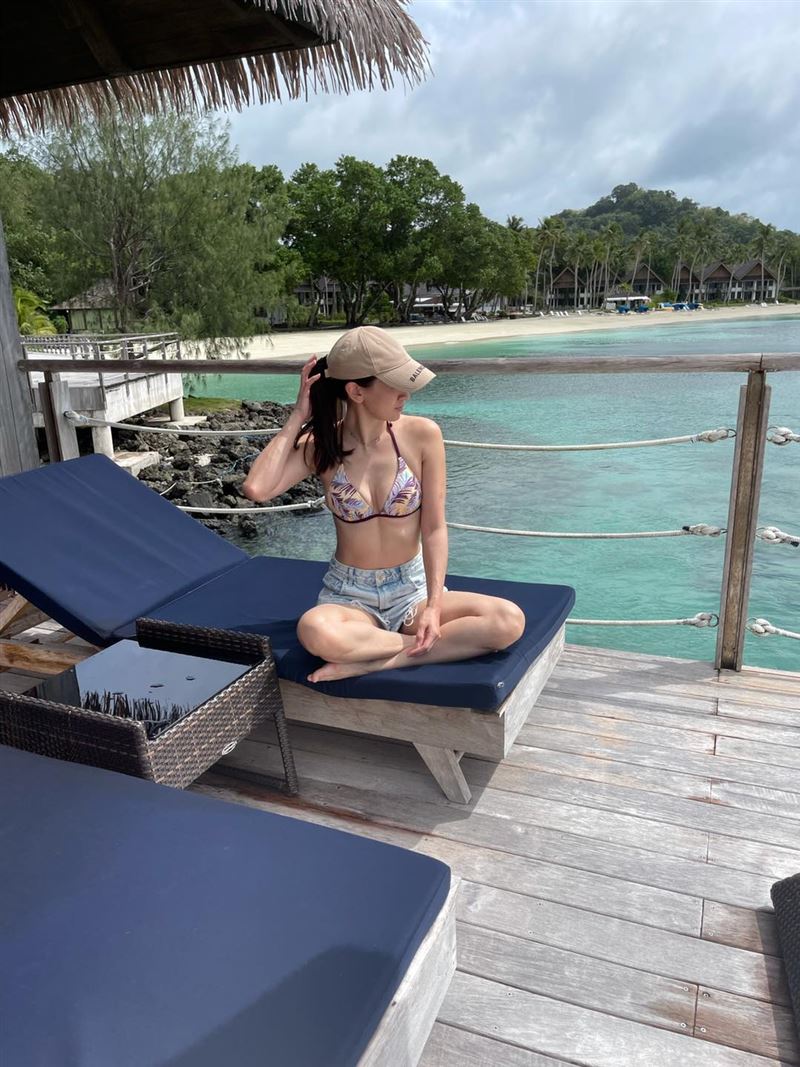 41岁李晶晶帛琉晒比基尼！辣秀“晶晶体”马甲线宛如少女 时尚资讯 图3张