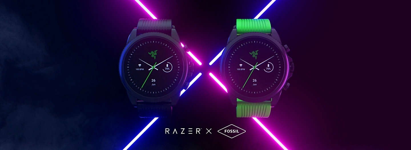 Razer 和 Fossil 推出联名手表 Gen 6！外观超有型 将于 1/10 限量开卖 数码科技 图1张