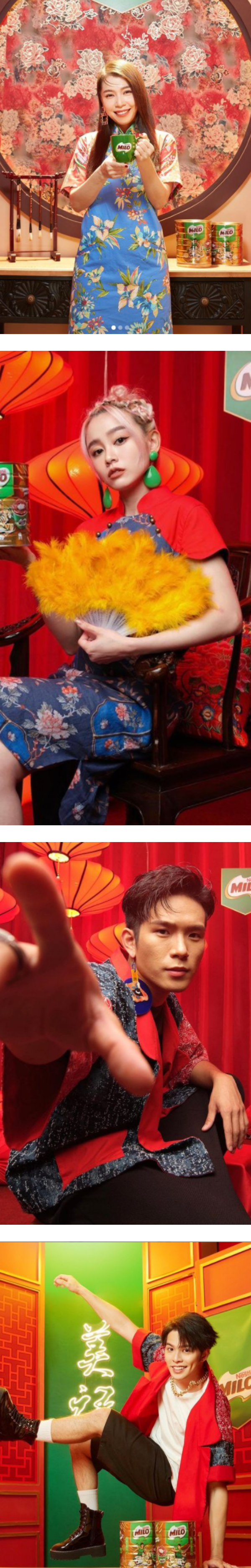 颜薇恩穿旗袍...摆Pose辣秀美腿！网友：以为是陈法拉 娱乐资讯 图3张