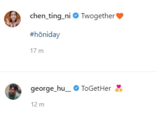 陈庭妮晒巨钻婚戒！认爱胡宇威：Twogether♥ 娱乐资讯 图2张