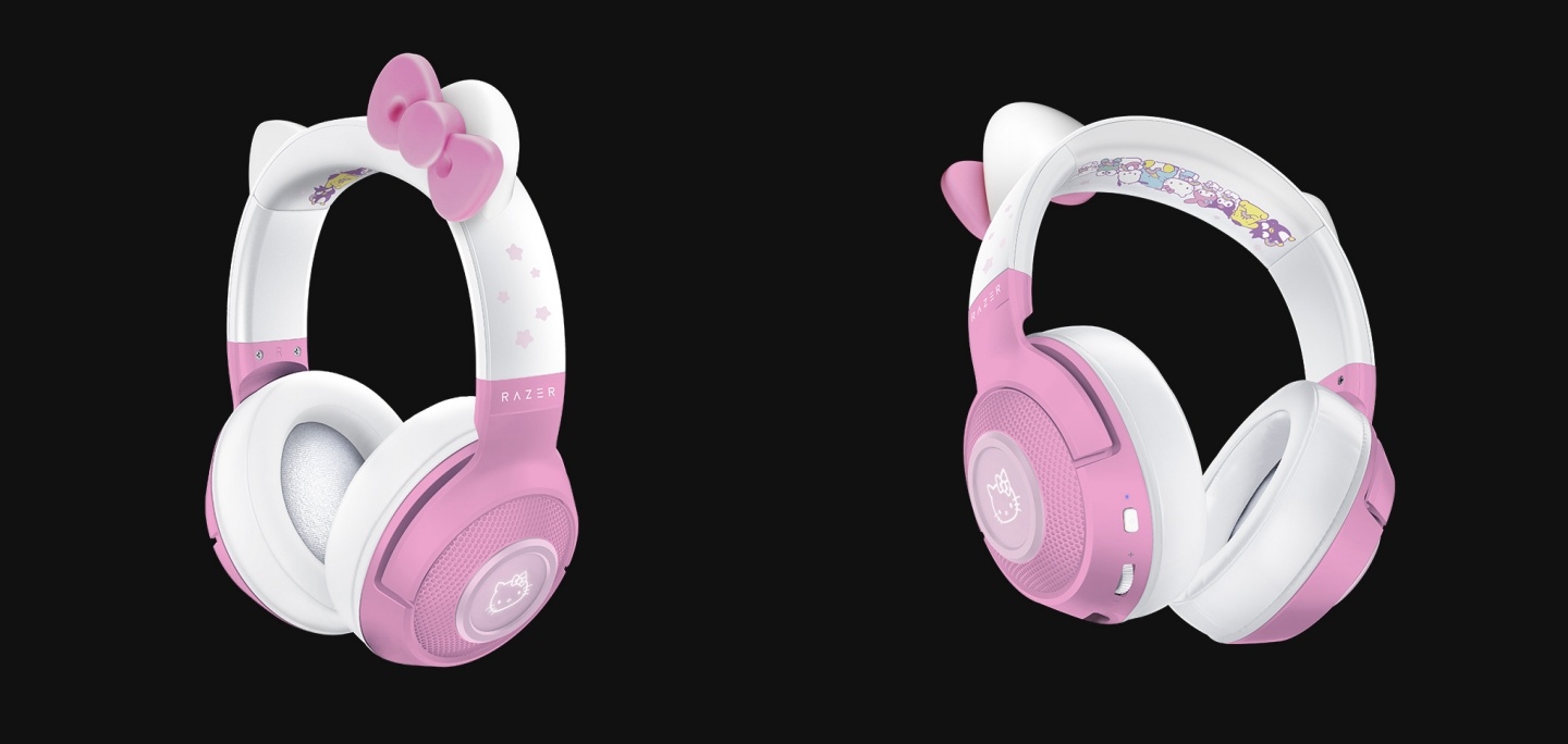 太粉太可爱！Razer 推出 Hello Kitty 系列电竞周边 无线耳机、鼠标、电竞椅通通都有 数码科技 图2张
