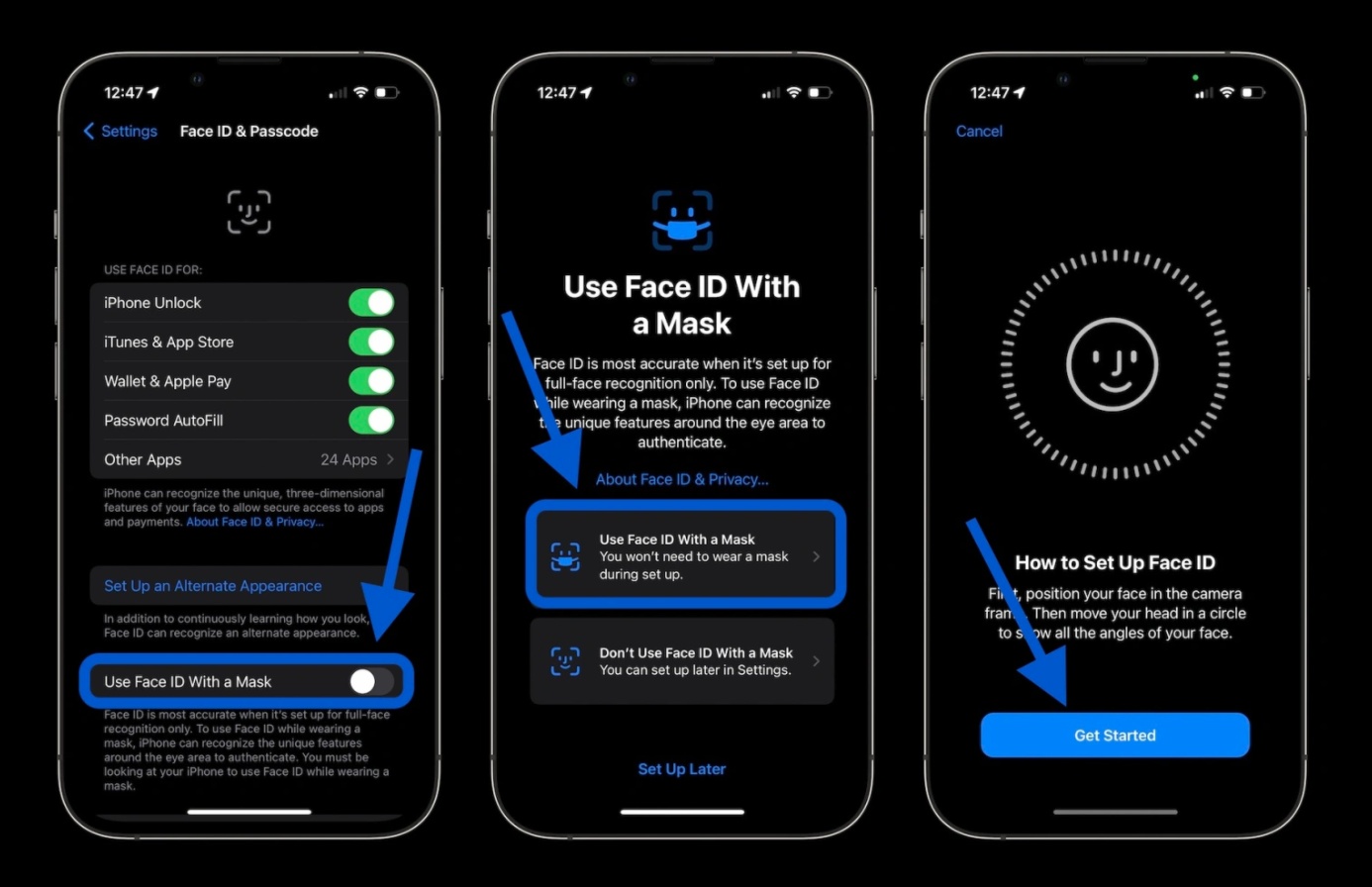 戴口罩也能直接解锁 iPhone！苹果 iOS 14.5 Beta 版测试不用 Apple Watch 也能解锁手机、使用 Apple Pay 数码科技 图2张