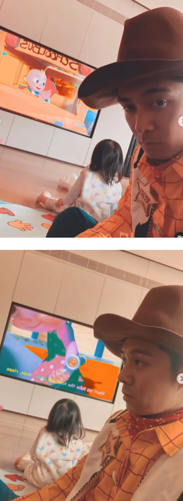 周柏豪扮Woody博2岁女儿一笑！却惨遭冷落... 娱乐资讯 图2张