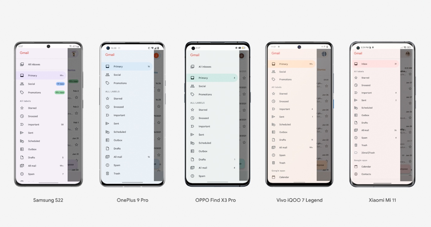 不再是亲生子限定！Google 开放 Android 12 的 Material You 给三星、小米、OPPO 等其他品牌 数码科技 图2张
