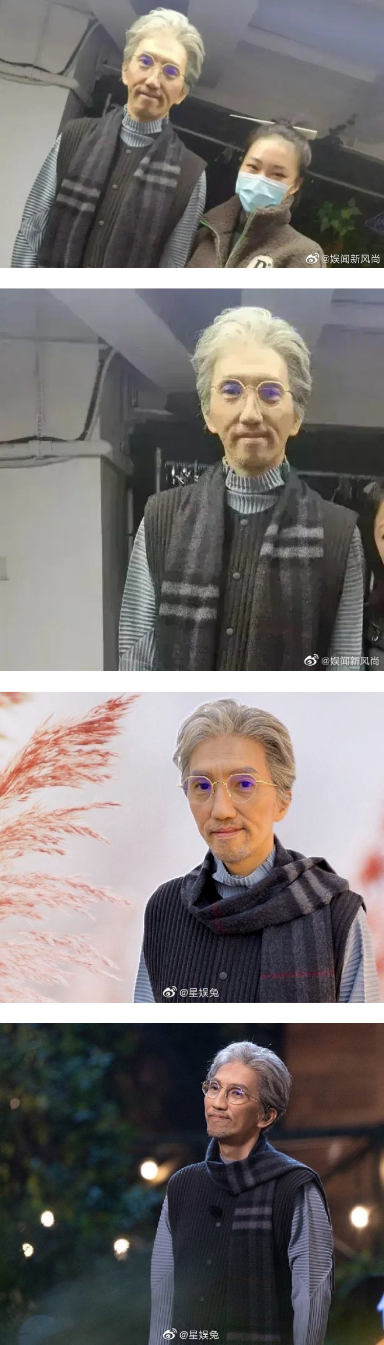 粉丝晒林志炫近照...满头白发+全脸皱纹！ 身体状况引担忧 娱乐资讯 图2张