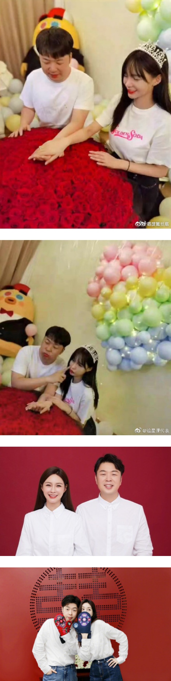 杜海涛早在2年前求婚！送巨钻婚戒+超大束玫瑰...把沈梦辰当公主 娱乐资讯 图3张