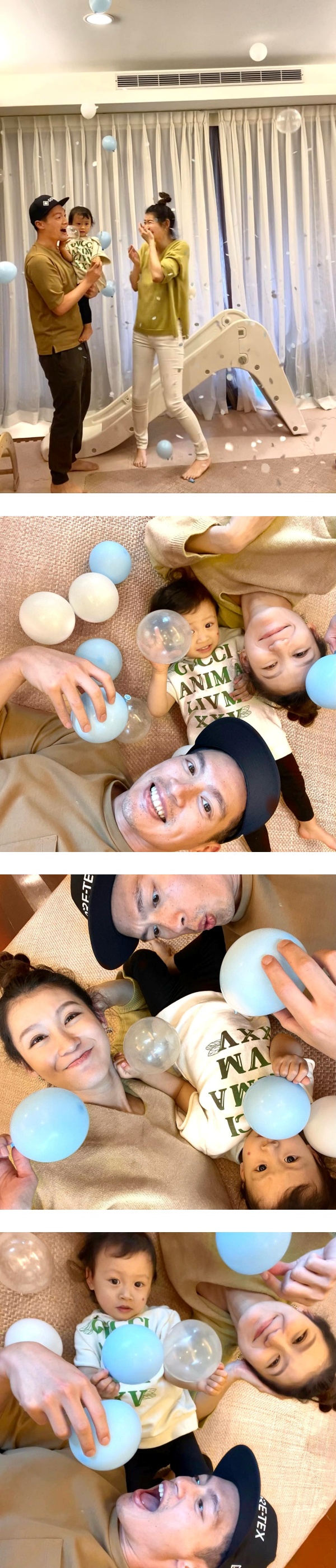 许孟哲、赵孟姿揭二胎性别！气球炸开“飘粉蓝色”超傻眼 娱乐资讯 图2张