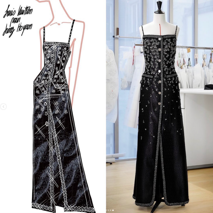 Style｜首次入围即夺后，《鱿鱼游戏》郑好娟绝美幸运红毯礼服来自它！ 更多热点 图3张