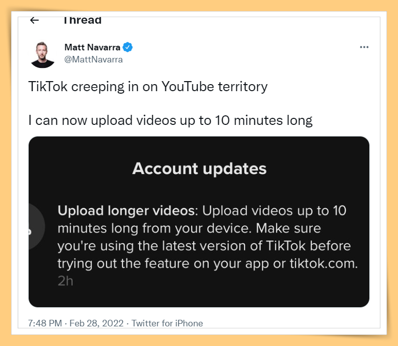 News I TikTok可以拍得更过瘾！视频长度不再限制3分钟！ 更多热点 图2张
