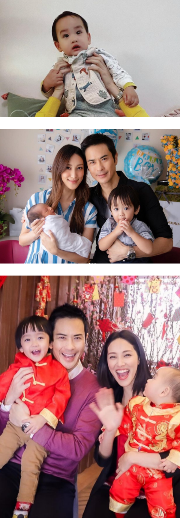 郑嘉颖抱1岁儿仿拍《狮子王》名场面！头发惨被“一屁股”坐扁！ 娱乐资讯 图2张