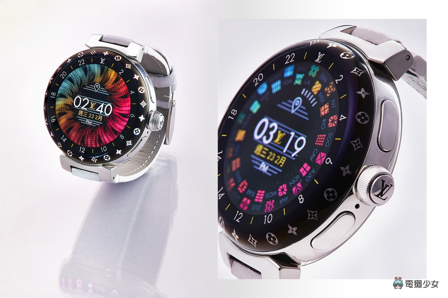 LV 智慧手表 Tambour Horizon Light Up 配备超奢华！把十几万戴在手上原来是这种感觉 数码科技 图4张