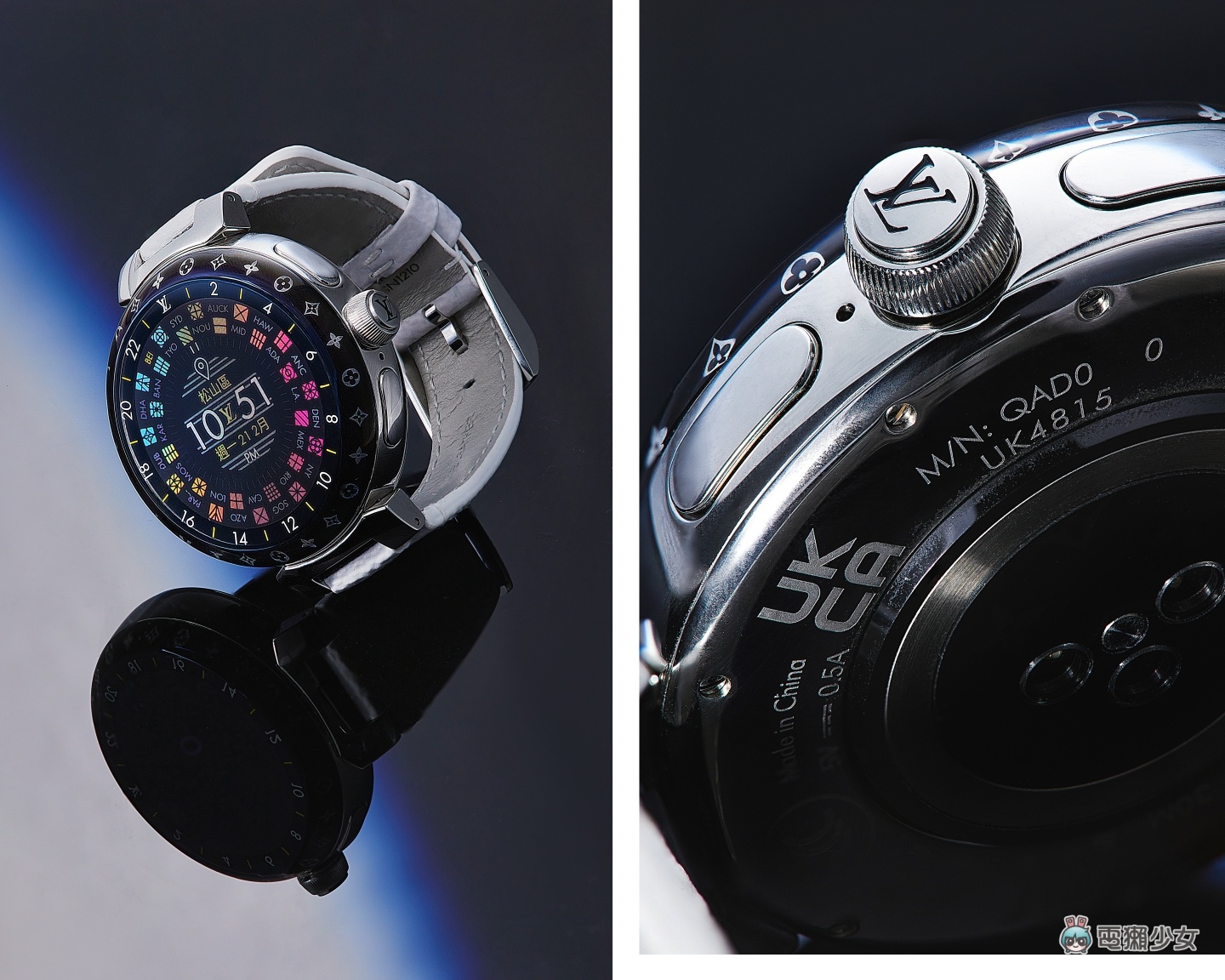 LV 智慧手表 Tambour Horizon Light Up 配备超奢华！把十几万戴在手上原来是这种感觉 数码科技 图15张