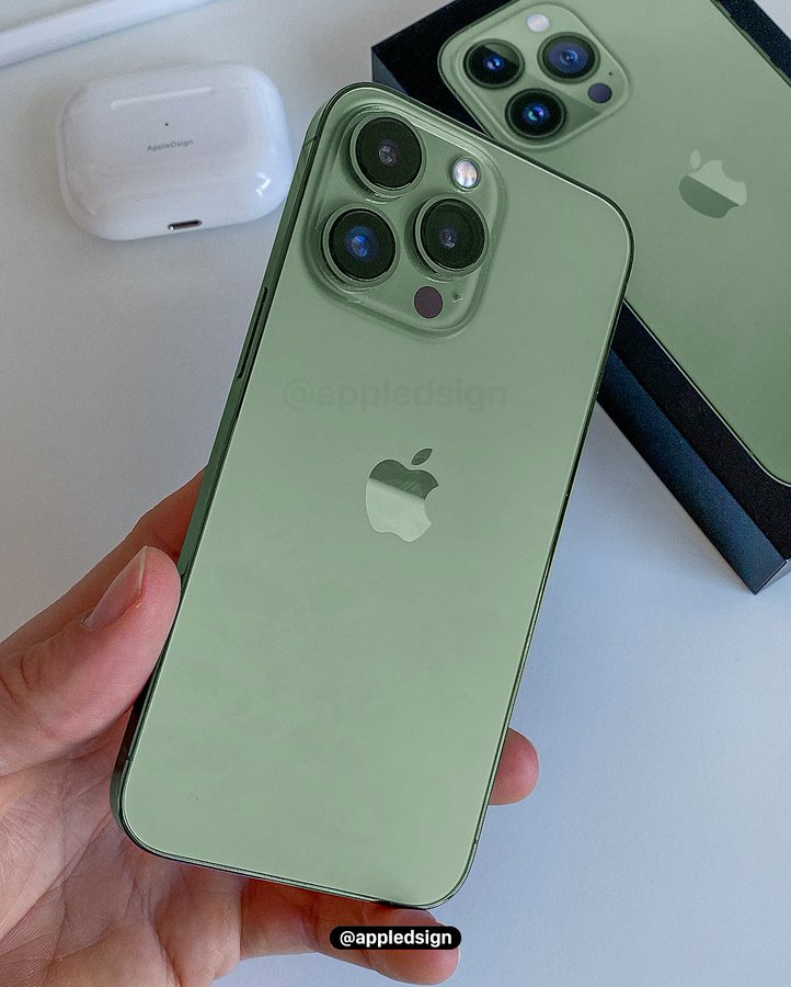 News I iPhone13 Pro苍岭绿色真机图曝光！果粉：“为何和我想象中的不一样？ 更多热点 图2张