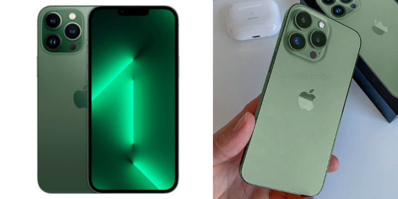 News I iPhone13 Pro苍岭绿色真机图曝光！果粉：“为何和我想象中的不一样？ 更多热点 图3张