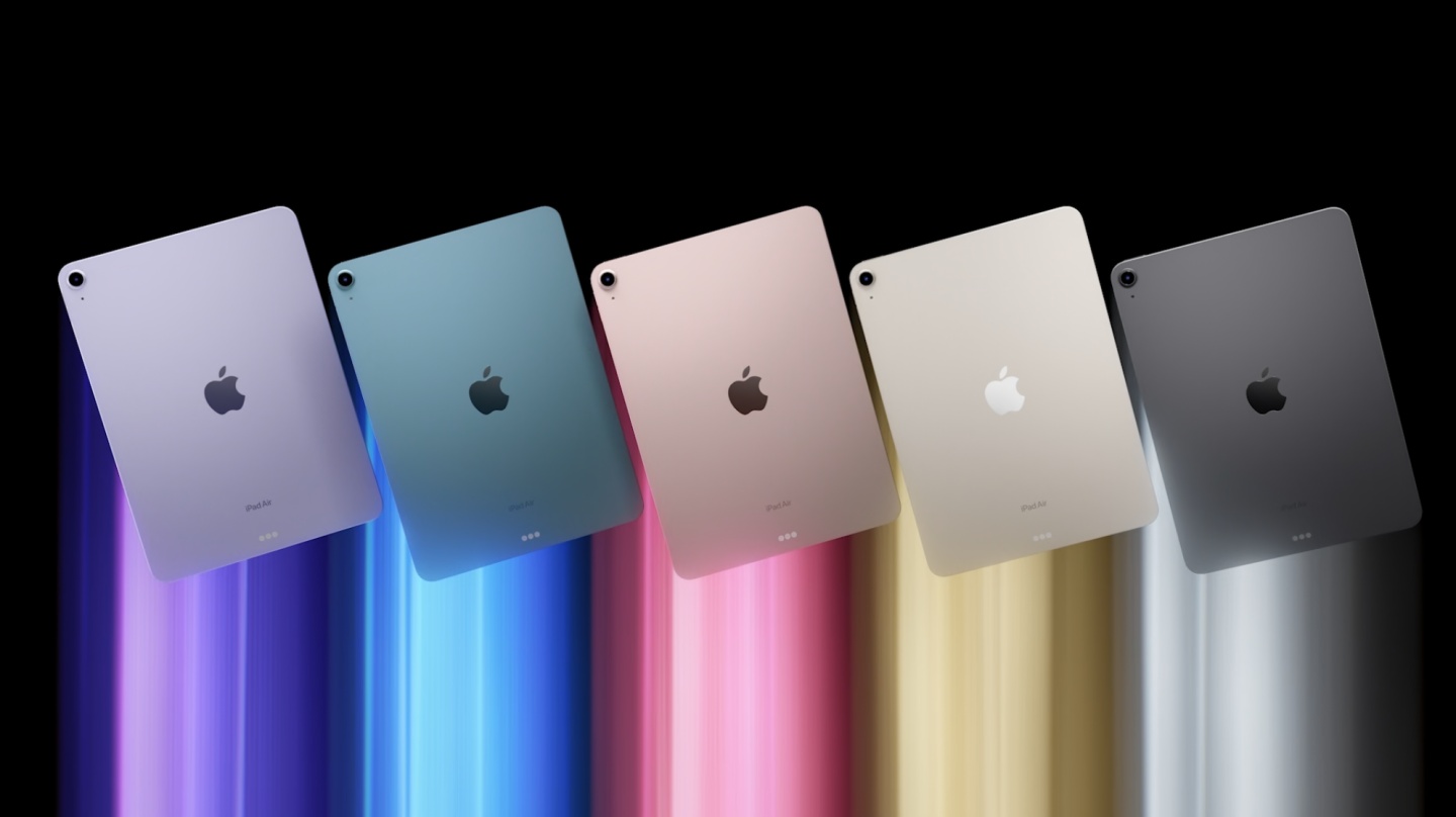 苹果 iPad Air 5 亮相！搭载 M1 晶片、支援 5G，还加入了‘ 人物居中 ’功能 最低售价 17,900 元起 数码科技 图2张