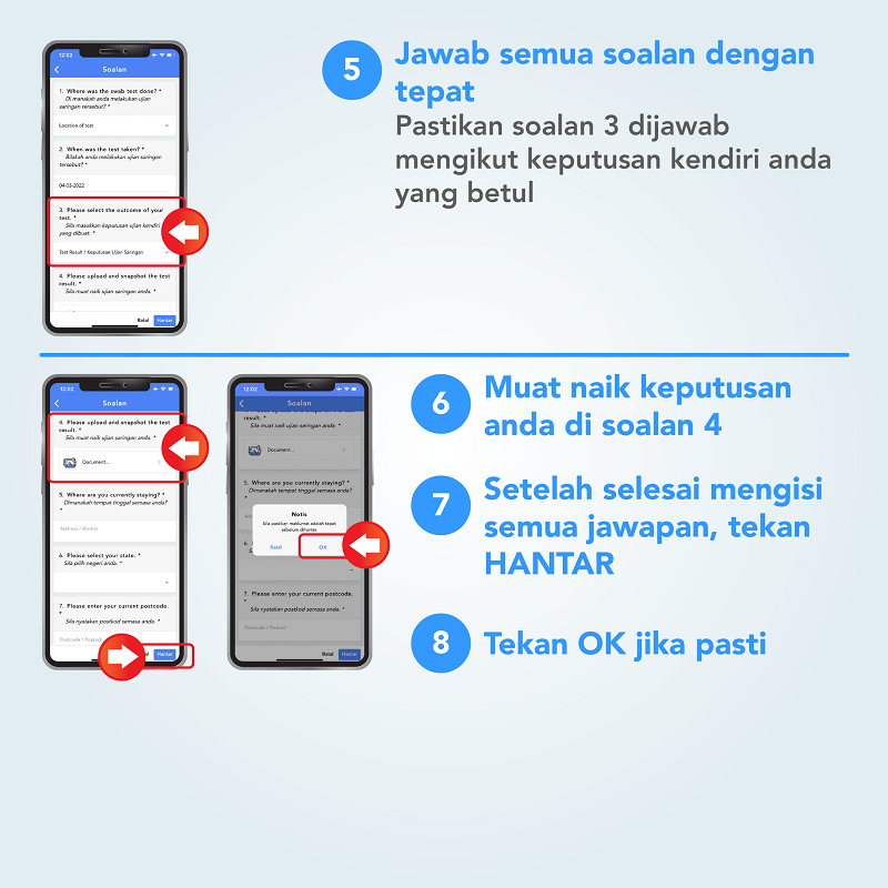 Tips I 自助检测后发现确诊了！MySejahtera教你如何上传检测结果！ 更多热点 图4张