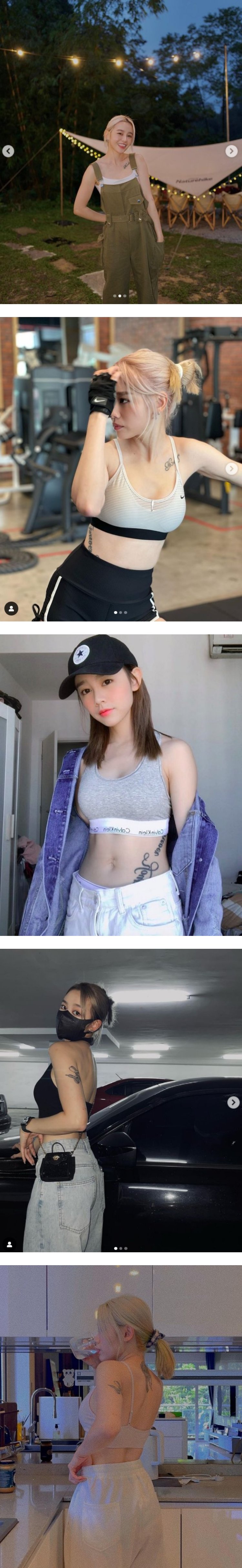 大花臂也能是艺术品！ 盘点有纹身的马来西亚网红...她在额头刺字纪念 娱乐资讯 图3张