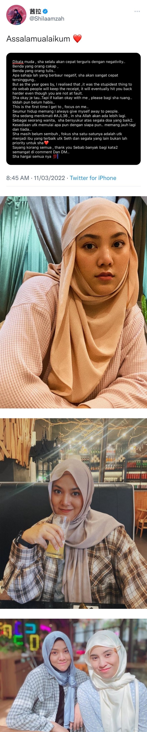Shila Amzah全家遭羞辱“荡妇、妓女”！24岁妹怒曝曾被当众吼骂 娱乐资讯 图3张