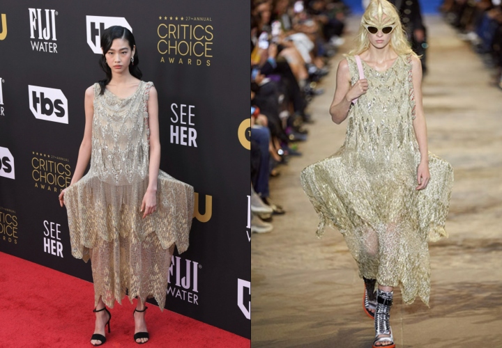 Style｜郑好娟红毯礼服近看很华丽，远看却像张古怪小桌子？ 更多热点 图2张
