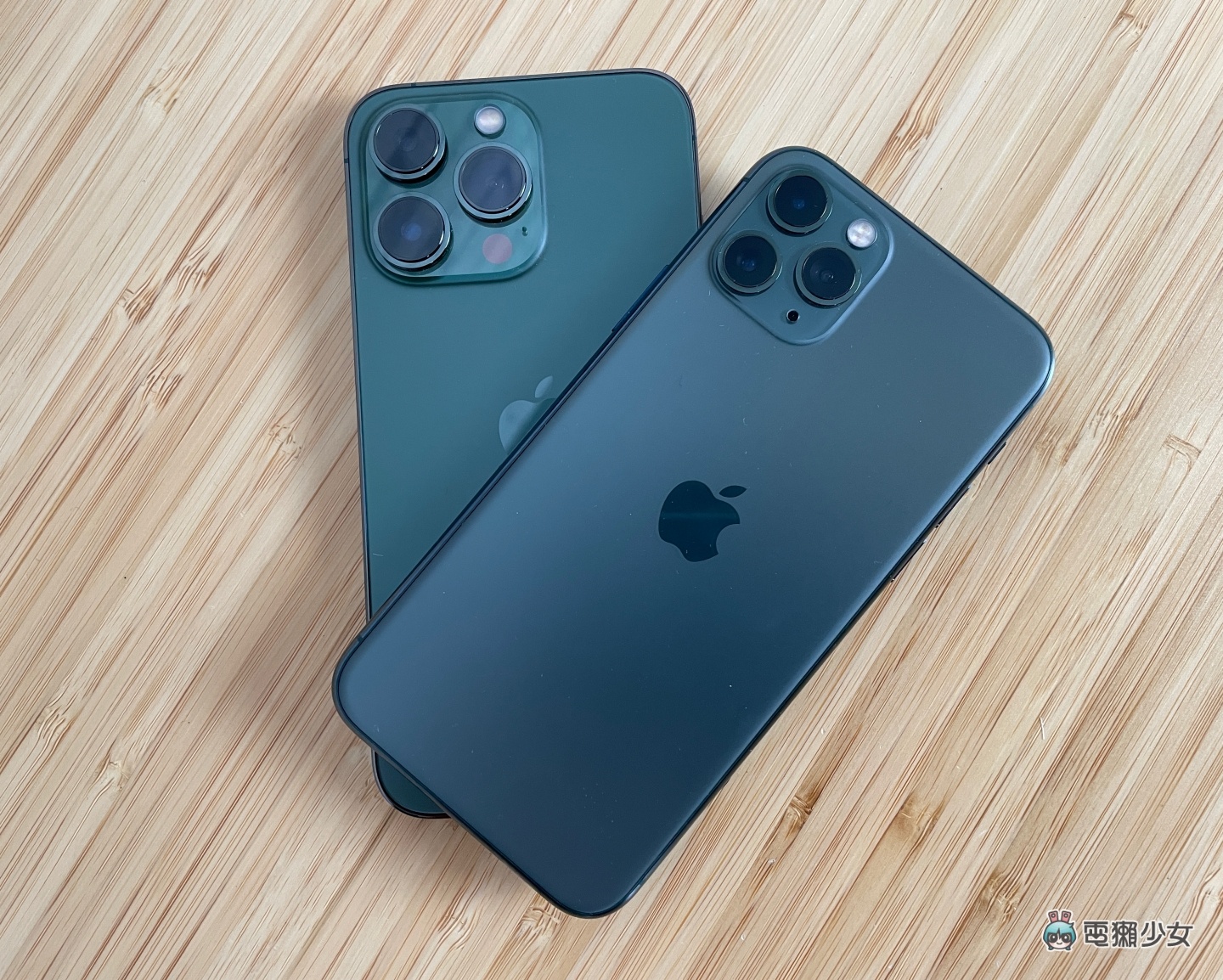 松岭青色的 iPhone 13 Pro 开箱！和绿色的 iPhone 13 比起来更显优雅 同场加映：夜幕绿的 iPhone 11 Pro 又是哪一种绿？ 数码科技 图6张