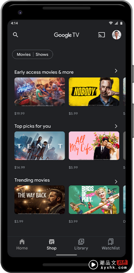 Google Play 影音服务正式转移！挑选、租借电影、付款将全在 Google TV 上搞定 数码科技 图2张