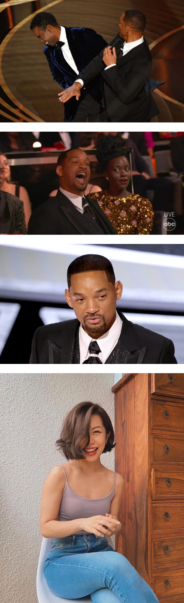 马来西亚YouTuber Jenn Chia 神模仿Will Smith 揍人事件！竟拿自己身高自嘲 娱乐资讯 图1张