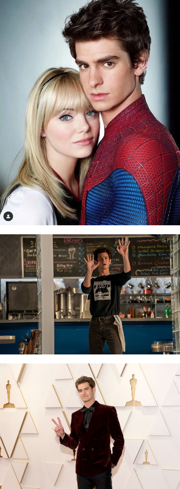 蜘蛛侠也疯狂！Andrew Garfield 典礼后神模仿Will Smith巴掌事件 娱乐资讯 图1张