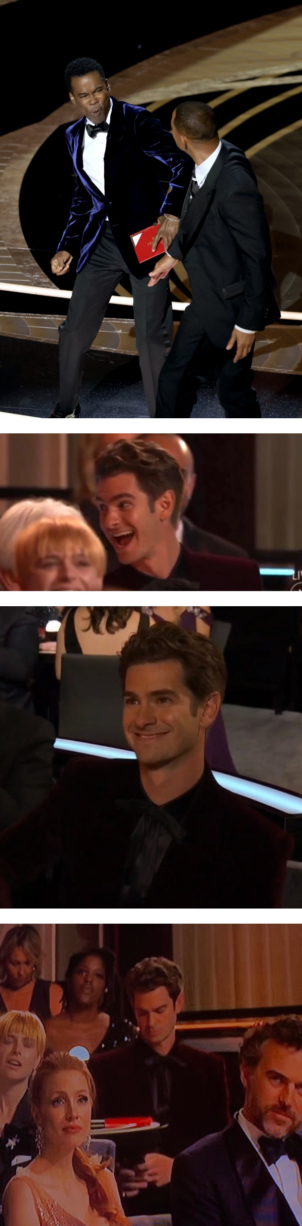 蜘蛛侠也疯狂！Andrew Garfield 典礼后神模仿Will Smith巴掌事件 娱乐资讯 图2张