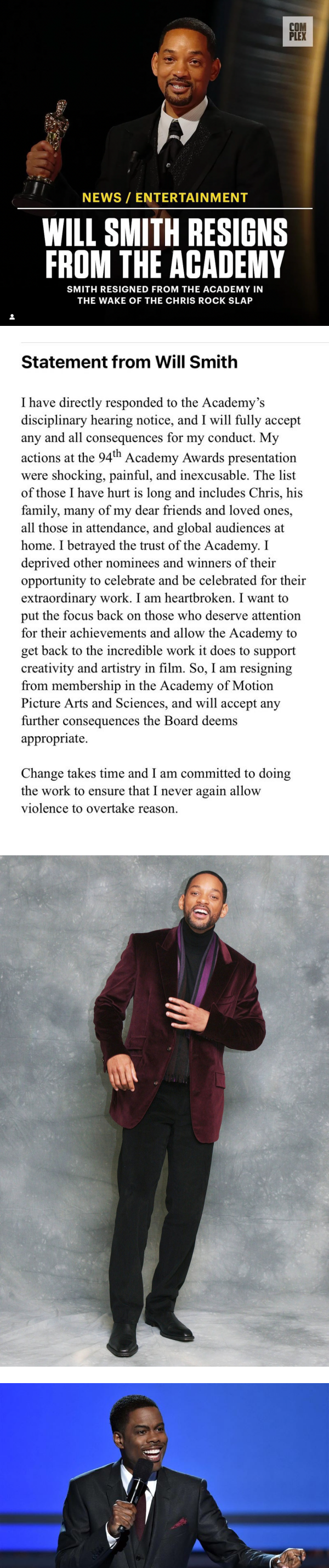 Will Smith 宣布退出美国影艺学院！坦承：我的行为不可原谅 娱乐资讯 图2张