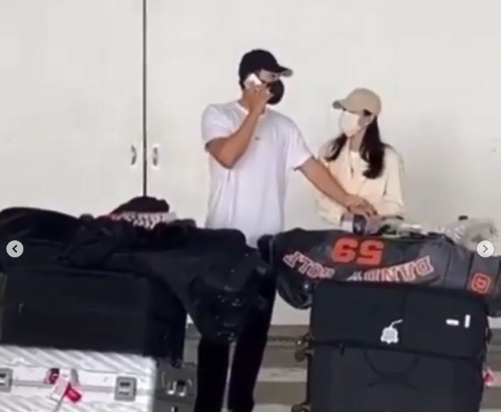玄彬与孙艺真现身美国机场！被粉丝包围　霸气护妻帮忙挡车 时尚资讯 图4张