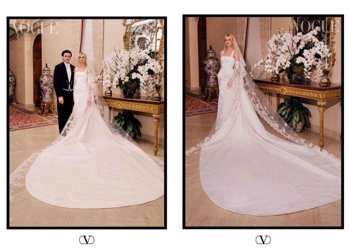 Style｜贝克汉儿Brooklyn大婚，富千金老婆Nicola穿Valentino订制婚纱亮相 更多热点 图2张