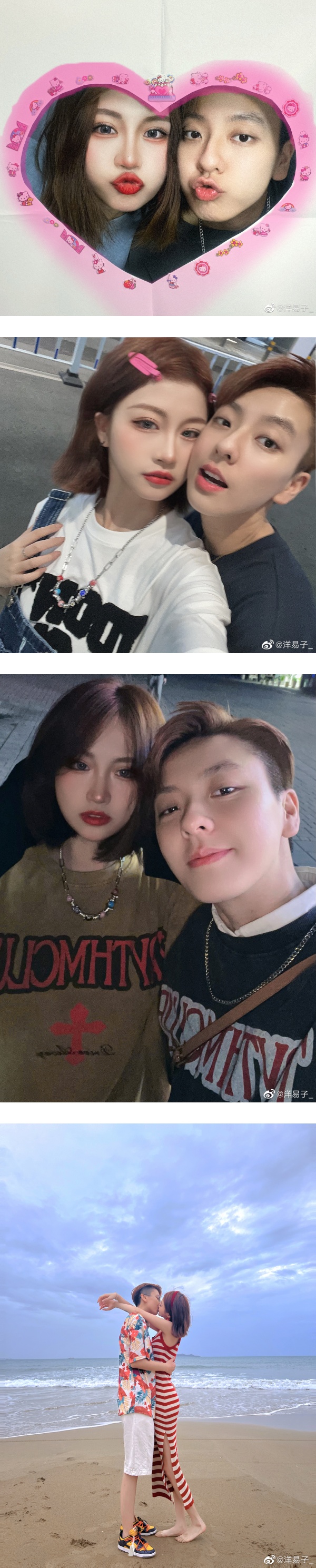 5对抖音网红女女情侣！酷姐+甜妹组合超好磕 娱乐资讯 图3张