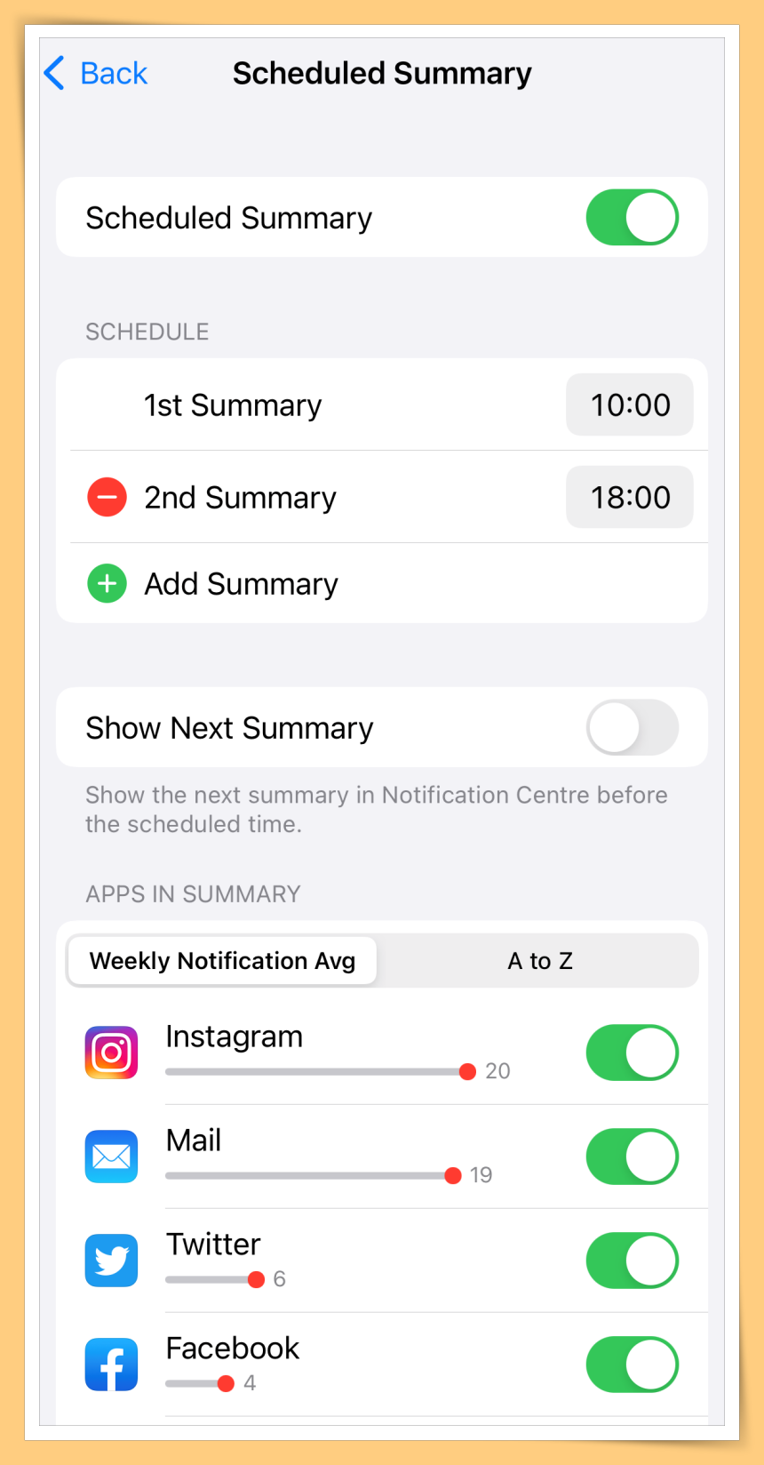 Tips I iPhone这功能太好用了！在设定时间统一显示通知给你看！ 更多热点 图7张