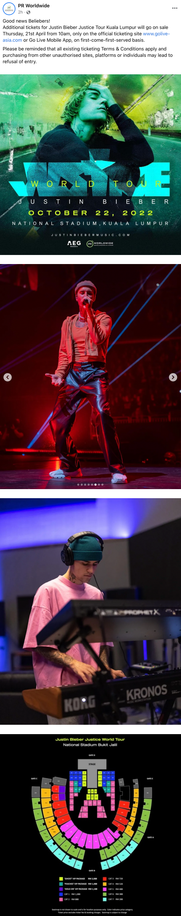 Justin Bieber 马来西亚演唱会宣布加票！售票日期出炉 娱乐资讯 图2张