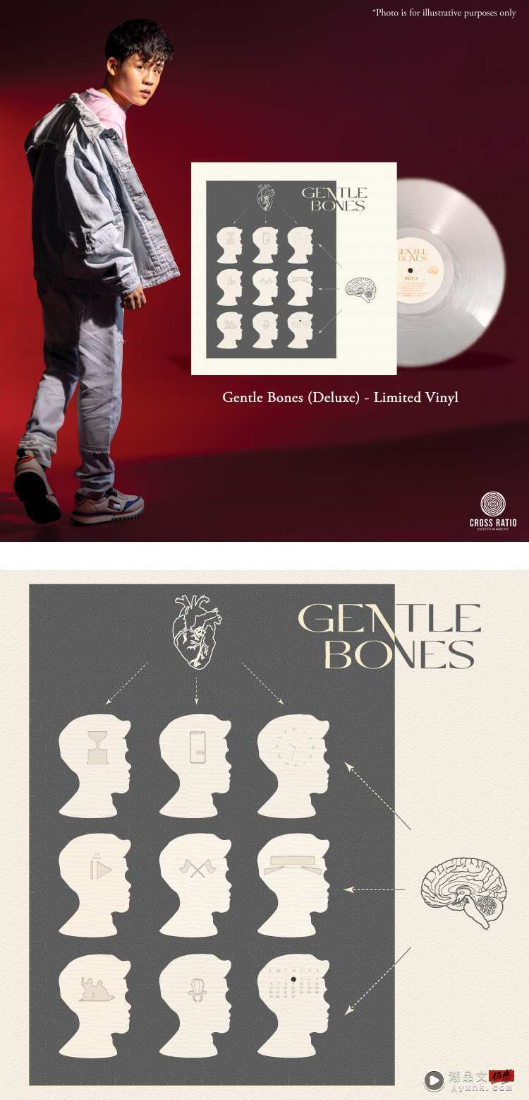 与林俊杰、孙燕姿并列前3名！ 新加坡创作鬼才Gentle Bones推首张限量黑胶唱片 娱乐资讯 图2张