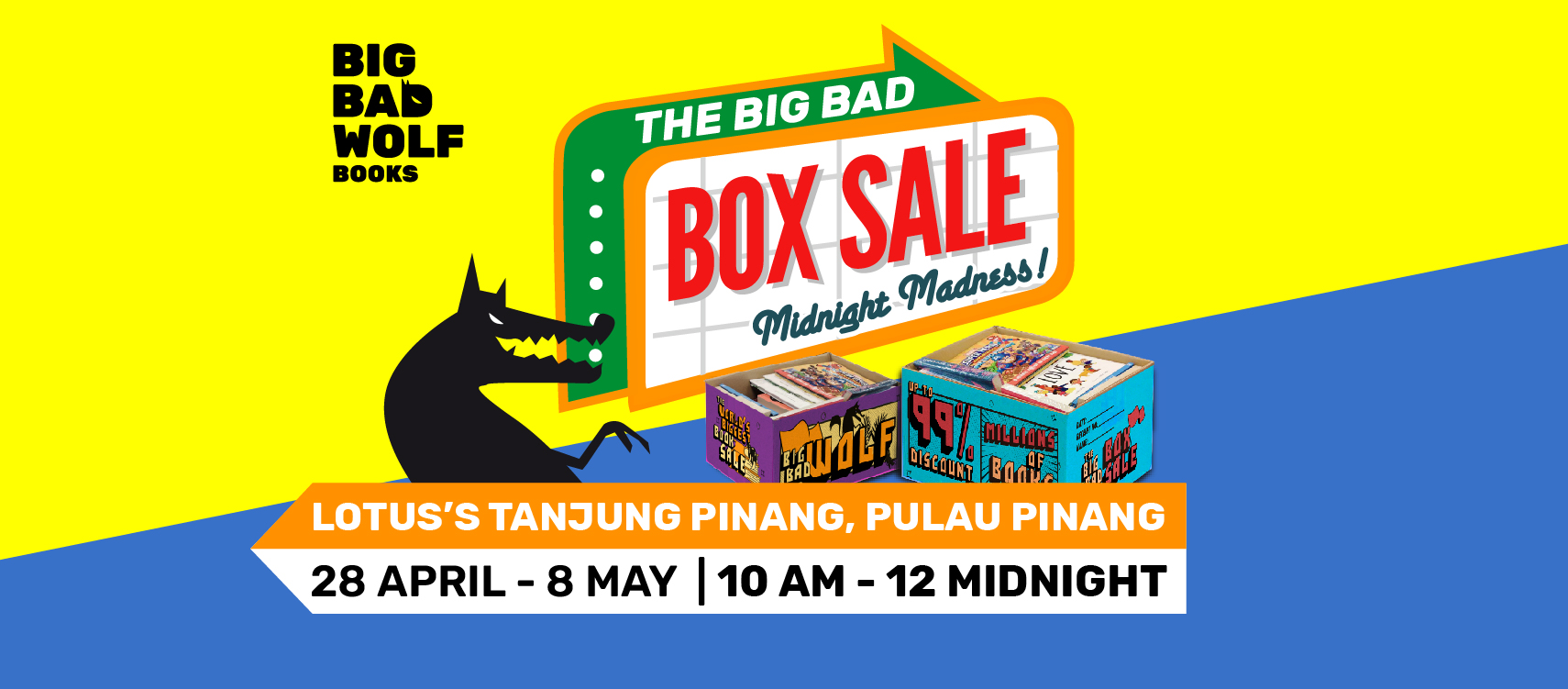 News I 槟城的书迷们mark好日期！大野狼书展Box Sale寻宝活动卷土重来 更多热点 图1张