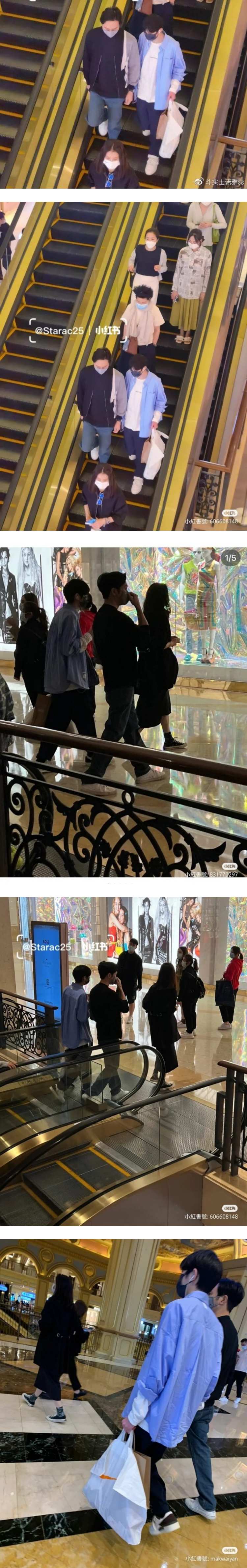 张智霖一家人逛街被偶遇！ 一张照片凸显袁咏仪的家庭地位 娱乐资讯 图2张