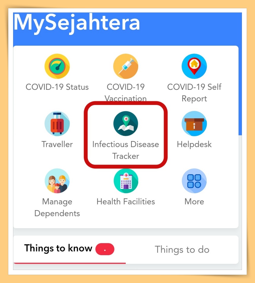 Tips I MySejahtera增新功能！可以查看附近4个传染病数据！ 更多热点 图3张