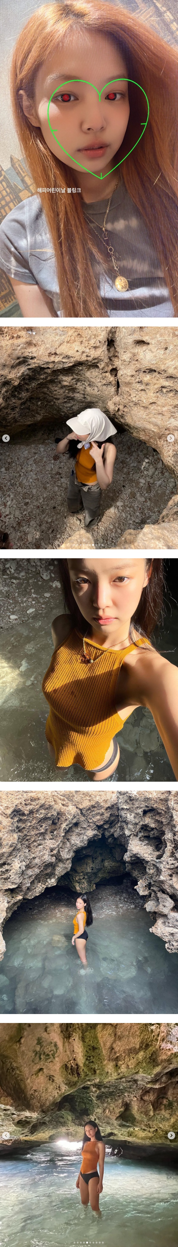 Jennie绝美洞穴脱了！上帝视角炸出完美S曲线+蜜桃臀 娱乐资讯 图2张