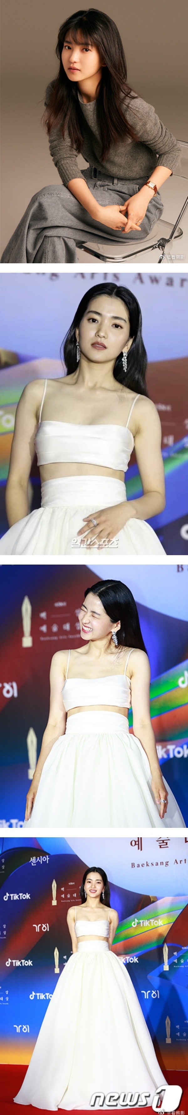 金泰梨勇夺百想视后！绝美礼服被质疑撞衫Dakota Johnson…还是山寨版！ 娱乐资讯 图1张