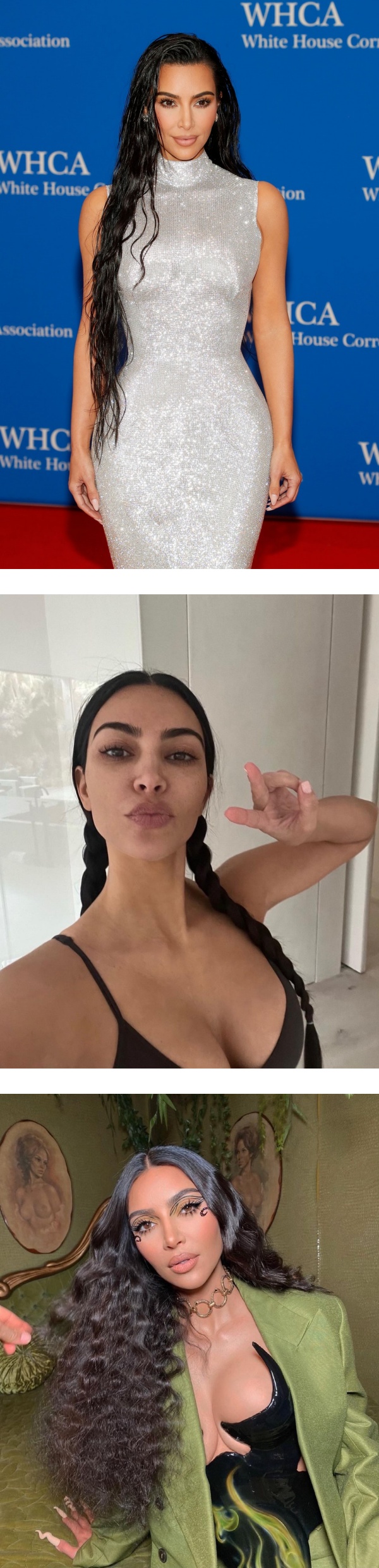 41岁Kim Kardashian素颜登场！化妆前、后 反差极大！ 娱乐资讯 图2张
