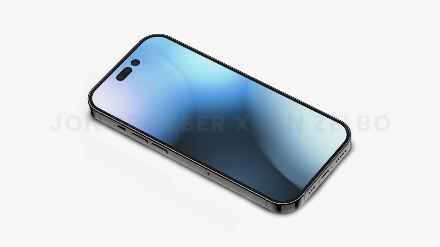 iPhone 14 Pro 渲染图流出！今年可能会看到具有‘ 惊叹号 ’挖孔萤幕的淡紫色 iPhone 数码科技 图2张