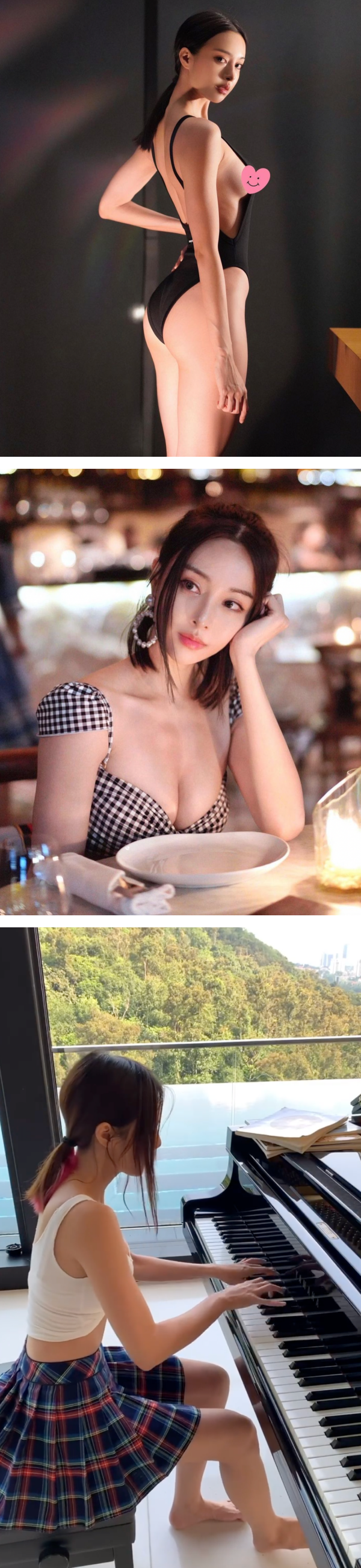 林明祯紧身露腰装晒弹琴功力！网大赞：可以跟“钢琴女神”李元玲媲美 娱乐资讯 图3张