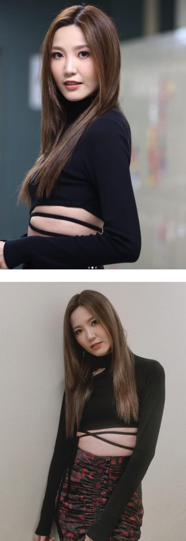 吴若希穿绑带露肚上衣...疑“绑太紧”暴露小腹！ 娱乐资讯 图1张