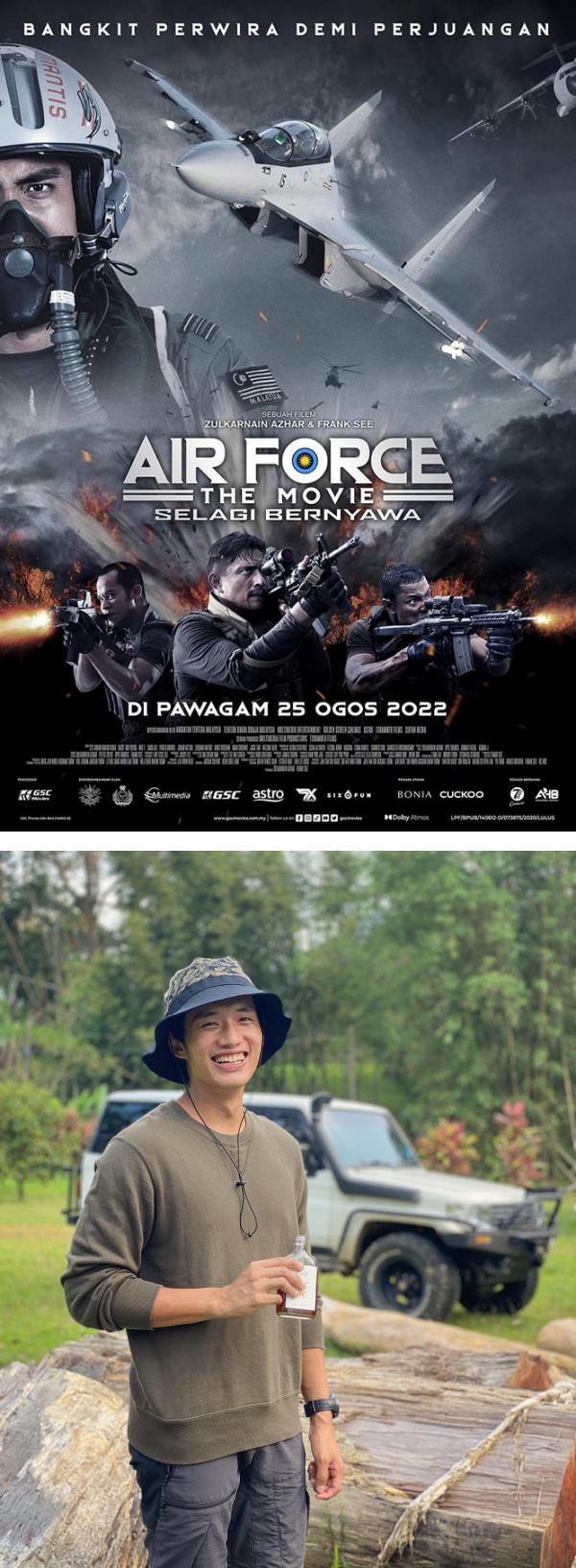 陈泽耀新片化身“Top Gun”！竟被误以为是成龙…原因超爆笑！ 娱乐资讯 图1张
